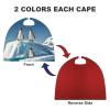 VFKLT Halloween Double-sided Cape, Penguins On The Iceberg Printed Halloween Vampire Cape Party Costumes for Men And Women view 3