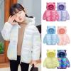 Boys and Toddlers' Metallic Puffer Jacket for Baby Girls Quilted Hooded Down Coat Lightweight (Purple, 18-24 Months) view 3