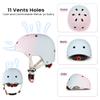 CELOID Kids Bike Helmet,Toddler Skateboard Helmets for Age 10-12-14-16 Yrs Boy Girls,Adjustable Multi-Sport Bicycle Skateboarding Roller Skating Scooter Rollerblade Balance Bike Helmet,Violet Blue view 2