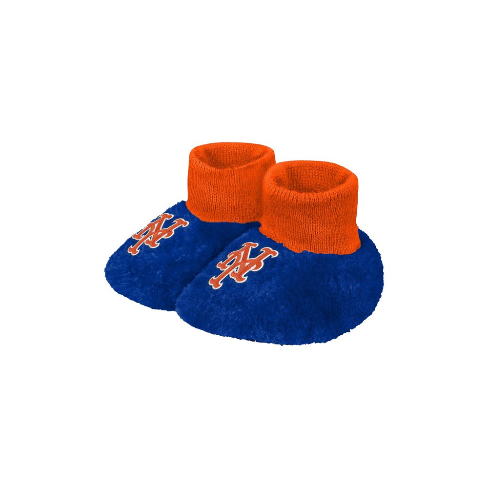 FOCO - MLB Big Logo Infant Baby Bootie Slipper Socks (New York Mets, Large)