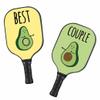 365CUSGIFTS Avocado Pickleball Paddles Set -Fiberglass Pickleball Set, Lightweight Pickle Ball Rackets 2 Pickleball Rackets, Pickleball Gifts for Women Men view 1