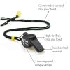 CREATCABIN Sports Coach Whistles Stainless Steel Whistles Loud Crisp Sound Whistles Laser-Engraved Referees Emergency with Lanyard Gift for PE Class Teacher Football Coach Teacher's Day 2x0.8 Inch view 3