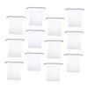 COLLBATH 30pcs Clear Drawstring Shoe Bags Large Transparent Travel Pouches for Storage Laundry and Organization Durable for Shoes and Sneakers