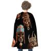 VFKLT Halloween Double-sided Cape, African Ritual Ethnic Tribal Printed Halloween Vampire Cape Party Costumes for Men And Women view 1