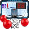 Basketball Hoop Indoor, Basketball Mini Hoop Pro Basketball Hoop Over The Door with Cool LED Lights, Boys Gifts Basketball Toys Gifts Room Accessories for Teen Boys 8-12 view 1