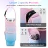 Bufilea Carrier Bag with Phone&Flap Pockets for Stanley 40/30oz Tumbler with Handle, Insulated Neoprene Cup Holder Carrier Bag w/Shoulder & Handheld Strap Fits Stanley Cup Accessories view 2