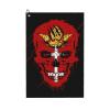 ASEDFGT Creative Free City of Danzig Patriot Skull National Flag Golf Towel 16 x 24 Inch Golf Towels for Golf Bags Polyester Golf Towel with Carabiner Clip Men and Women Golf Accessories view 1