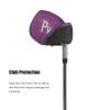 FLEXMAN 12Pcs Meshy Golf Iron Covers Set, PU Portable Golf Iron Head Covers Set, Soft Protective Golf Head Cover (Purple) view 3