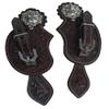 EQUESTRIAN UNIVERSE Leather Spur Straps Western Style Men & Womens Spur Straps for Horse Riding, Barrel Racing, Show and Rodeo (Brown) view 3
