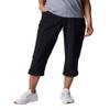 Columbia Women's Straight Leg Cargo Capri Roll Up Pants (Large, Black) view 1