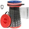 ALEVMOOM Upgraded XXL 50 Portable Collapsible Stool with Cushion,Telescoping Folding Stool for Adults,Yet More Sturdy Camping Stool with Load Capacity 1000lbs,for Outdoor Garden Hiking BBQ Red view 1