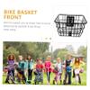 Mipcase Bike Basket for Handlebar Sturdy Front Storage for Vegetables School Bags More Easy to Install Accessory for Boys and Girls and Adults view 2