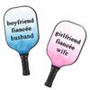 365CUSGIFTS Wife & Husband Pickleball Paddles Set, Fiberglass Honeycomb Core Pickleball Racket with Outdoor/Indoor Ball, Portable Pickleball Gifts for Family, Couple view 1