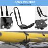 Kayak Rack Canoe Carrier Rail Storage Holder Bracket for Easy Transportation -Duty Alloy Mounting System, Fit for Most Roof Rails, Pair view 4