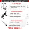 Goimu C1-V4 Power Cage, 2000LBS Squat Rack with LAT Pulldown, Multi-Function Weight Cage Strength Training Machine, Workout Cage with More Attachments for Home Gym Garage (BK Home Gym Package) view 2