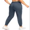 G Gradual Women's Joggers Pants with Zipper Pockets High Waisted Sweatpants Athletic Tapered Pants for Women Lounge Workout(Dusty Blue,XL) view 4