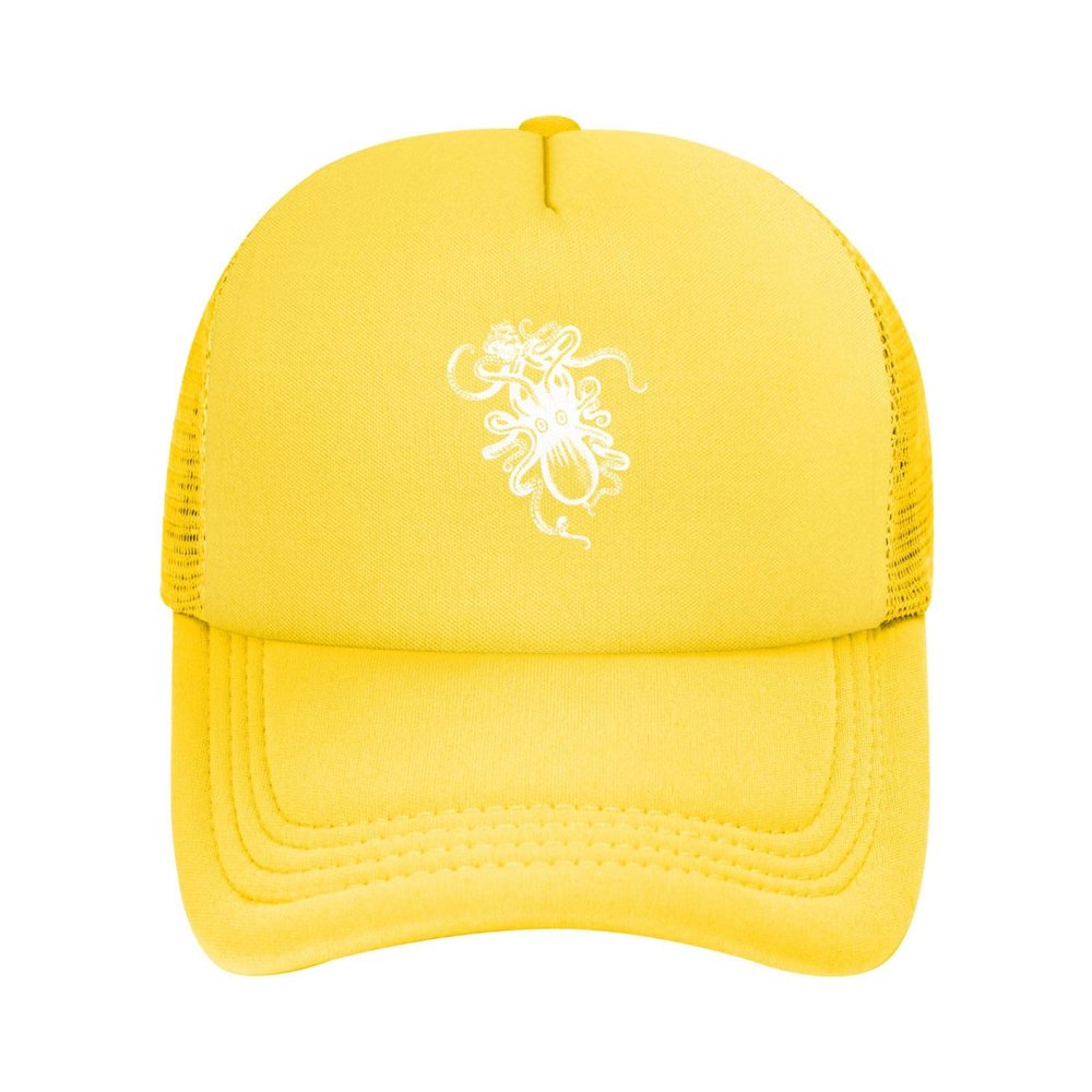 AIZBEGDLU Kraken Rum Octopus Mesh Back Trucker Cap Adult Mesh Baseball Cap