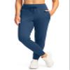 G Gradual Women's Joggers Pants with Zipper Pockets High Waisted Sweatpants Athletic Tapered Pants for Women Lounge Workout(Blue,M) view 2