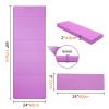Orphesion Foldable Yoga Mat Lightweight Packable Travel Mat Non slip and Easy to Store Folding Exercise Mat Pilates Workout Mat 0.24"(6mm) with Carrying Strap Lavender Purple view 2