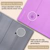 Orphesion Foldable Yoga Mat Lightweight Packable Travel Mat Non slip and Easy to Store Folding Exercise Mat Pilates Workout Mat 0.24"(6mm) with Carrying Strap Lavender Purple view 3