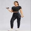 G Gradual Women's Joggers Pants with Zipper Pockets High Waisted Sweatpants Athletic Tapered Pants for Women Lounge Workout(Grey Camo,S) view 3