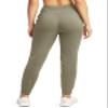 G Gradual Women's Joggers Pants with Zipper Pockets High Waisted Sweatpants Athletic Tapered Pants for Women Lounge Workout(Bronze Green,XL) view 4