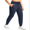 G Gradual Women's Joggers Pants with Zipper Pockets High Waisted Sweatpants Athletic Tapered Pants for Women Lounge Workout(Navy,XXL) view 1