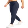 G Gradual Women's Joggers Pants with Zipper Pockets High Waisted Sweatpants Athletic Tapered Pants for Women Lounge Workout(Navy,XXL) view 2