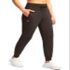 G Gradual Women's Joggers Pants with Zipper Pockets High Waisted Sweatpants Athletic Tapered Pants for Women Lounge Workout(Dark Brown,S) view 1