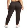 G Gradual Women's Joggers Pants with Zipper Pockets High Waisted Sweatpants Athletic Tapered Pants for Women Lounge Workout(Dark Brown,S) view 3
