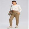 G Gradual Women's Joggers Pants with Zipper Pockets High Waisted Sweatpants Athletic Tapered Pants for Women Lounge Workout(Dark Khaki,M) view 3