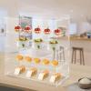 Acrylic Display Case, 4 Tier Clear Acrylic Display Boxes 18.7*8.46*19.7inch Clear Showcase Safe Acrylic Display Cabinet for Display Action Figures, Toys, Bakery Pastry Display Case view 2