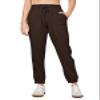 Willit Women Linen Pants Joggers Casual Lightweight Lounge Cotton Linen Travel Beach Summer Pants with Pockets 28" Dark Brown XXXL view 2