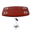 Boat Table Leg Set, RV Boat Marine Caravan Table Pedestal Oak Table Rectangular Pontoon Table Extra-Large Removable Table - with 4 Recessed Cup Holders, 22-28'' Adjustable Height - for Caravan view 1