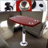 Boat Table Leg Set, RV Boat Marine Caravan Table Pedestal Oak Table Rectangular Pontoon Table Extra-Large Removable Table - with 4 Recessed Cup Holders, 22-28'' Adjustable Height - for Caravan view 2