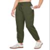 Willit Women Linen Pants Joggers Casual Lightweight Lounge Cotton Linen Travel Beach Summer Pants with Pockets 28" Army Green XS view 1