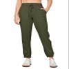 Willit Women Linen Pants Joggers Casual Lightweight Lounge Cotton Linen Travel Beach Summer Pants with Pockets 28" Army Green XXXL view 2