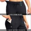 G Gradual Women's Joggers Pants with Zipper Pockets High Waisted Sweatpants Athletic Tapered Pants for Women Lounge Workout(Black,XXL) view 4