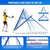 7x4FT Volleyball Rebounder Net Pro, Baseball Softball Rebound Pitch Back Net, Adjustable Angle Lacrosse Bounce Back Practice Equipment, Easy Quick Setup, Ideal for Outdoor and Backyard Training view 2