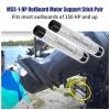XQK MSS-1-DP OutBoard Motor Support Stick Pair Fits most outboards of 150 HP and up,8.5" Long Aluminum Transom Saver Not for 2024 Mercury Motors view 2
