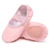 Danzcue Ballet Shoes for Girls Soft PU Leather Toddler Dance Slippers, Ideal Ballet Flats for Toddlers and Kids, Light Pink, 7M Toddler view 1