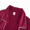 Hupohoi Unisex Girls Boys Kids Pajama Sets Button Down Satin Sleepwear Nighty 3PCS Silky Lounge Sets Nightwear Short Sleeve Long Pants, 3pcs-Wine Red, 10 view 3