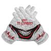 Exote Sports Youth Football Gloves American Reciever Villain Football Gloves for Adult Men Women and Boys with Super Sticky Silicone Grip Palms Ultimate Performance Boosters (White, Adult Large) view 1