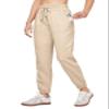 Willit Women Linen Pants Joggers Casual Lightweight Lounge Cotton Linen Travel Beach Summer Pants with Pockets 28" Khaki L view 1