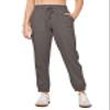 Willit Women Linen Pants Joggers Casual Lightweight Lounge Cotton Linen Travel Beach Summer Pants with Pockets 28" Gray XXL view 2