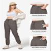 Willit Women Linen Pants Joggers Casual Lightweight Lounge Cotton Linen Travel Beach Summer Pants with Pockets 28" Gray XXL view 4