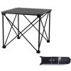 AoForce Camping Tables That Fold Up Lightweight with Carry Bag Aluminum Square Table Cross-Structure Design Foldable Table for Outdoor Picnic, Cooking(Black,52 * 52 * 46CM) view 1