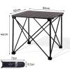 AoForce Camping Tables That Fold Up Lightweight with Carry Bag Aluminum Square Table Cross-Structure Design Foldable Table for Outdoor Picnic, Cooking(Black,52 * 52 * 46CM) view 2