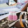 LOGOFUN 10 pcs Mini Boxing Gloves Hanging Decorations Miniature Boxing Gloves Car Mirror Hanging Ornaments Small Punching Gloves Pendants - Pink White (9cm) view 3