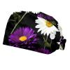 2 Pieces Scrub caps Women Chef Cap Surgical Cap for Beauty Salon Flower Plant Herb Multicoloured